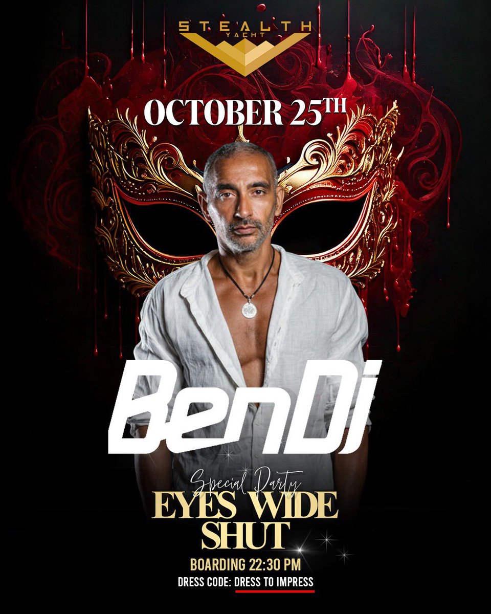 bendeejay's tweet image. 25 ottobre @stealth_yacht_dxb #dubai #emirates #bendj
