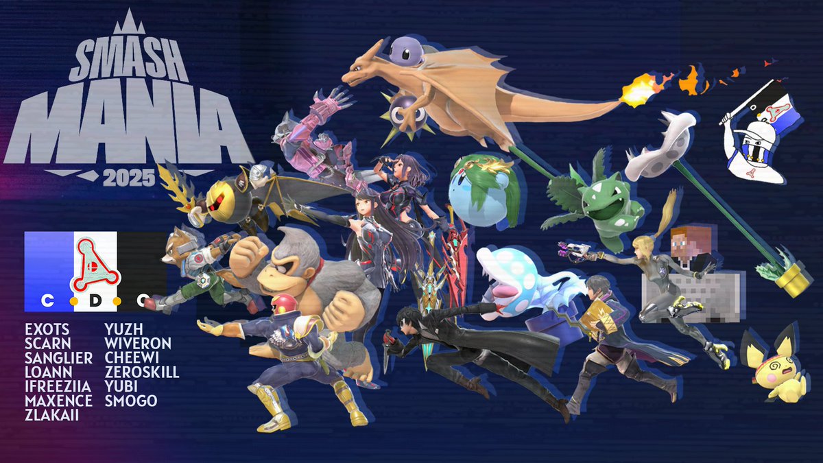 Petite affiche pour encourager la délégation CDO au #SmashMania ce weekend ! 🔥
