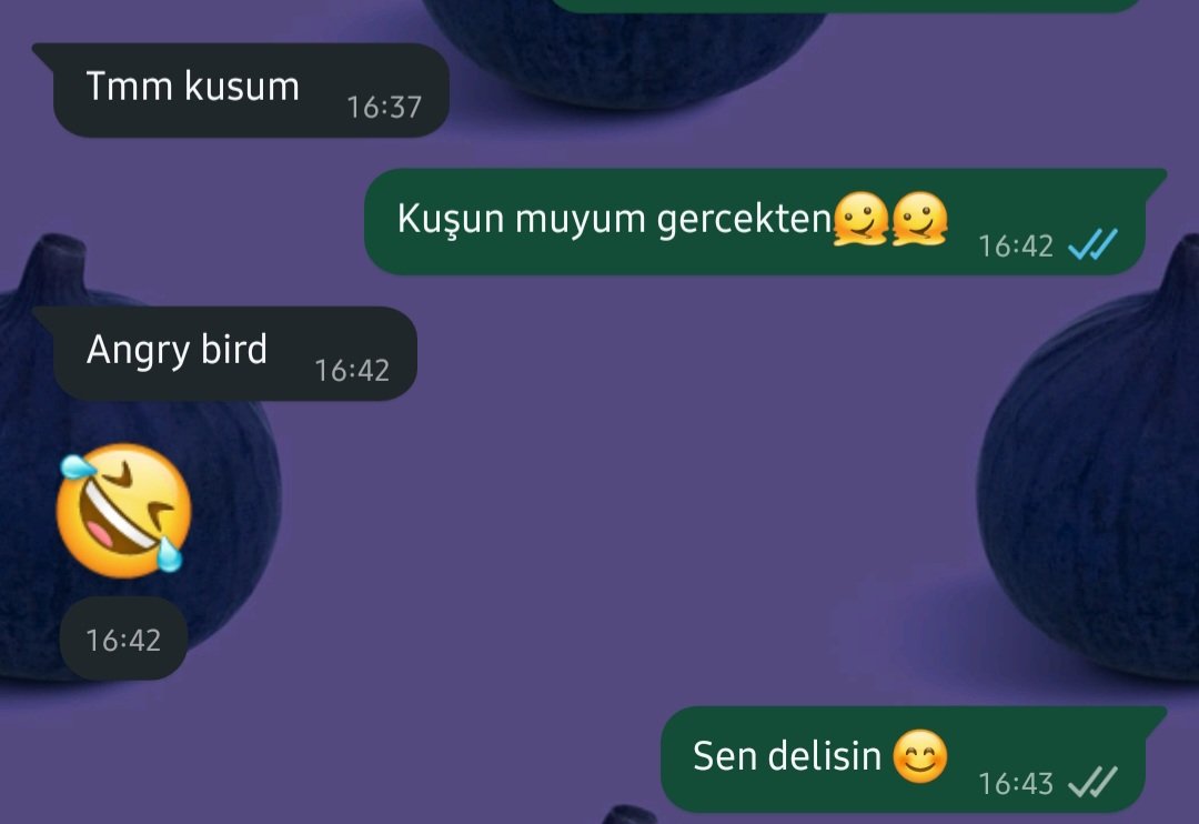 Kocamla romantik mesajlaşmaya çalışırken😀