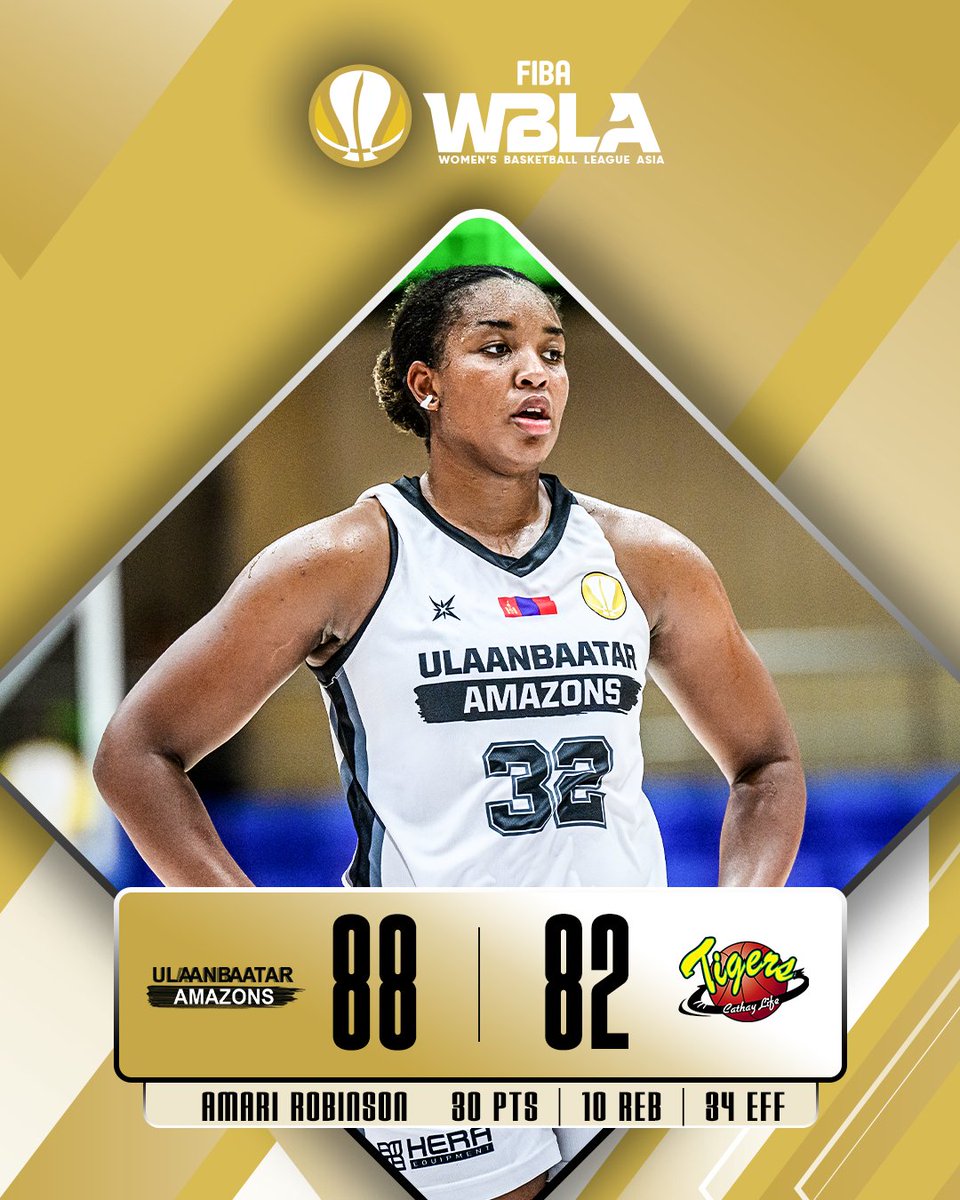 Amazons took over the second half and secured the dub ✅

#WBLAsia