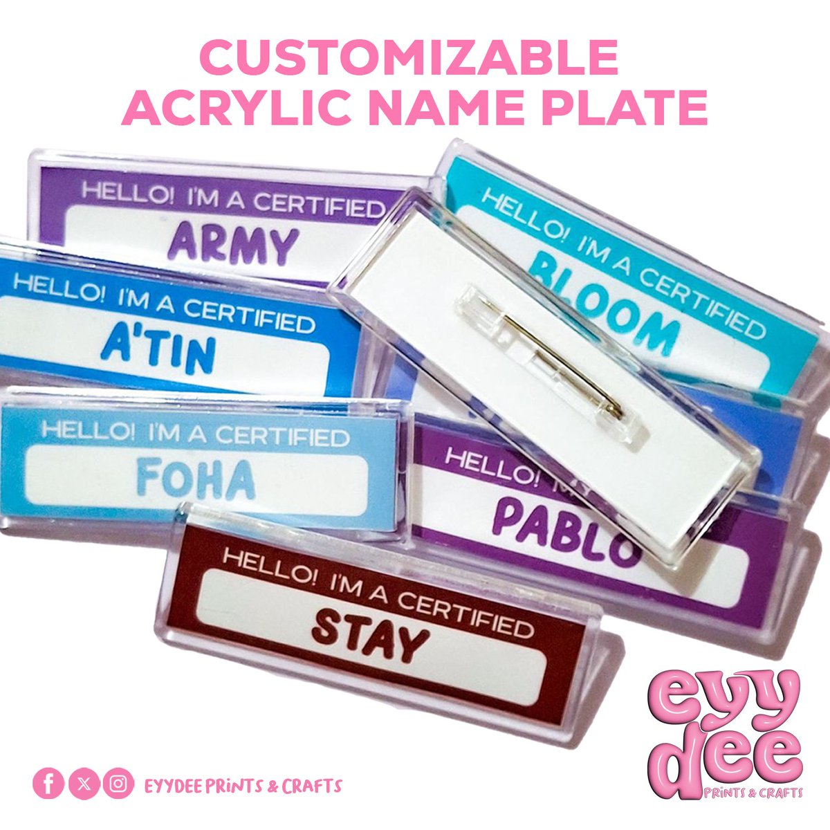 Tell me you stan without telling me you stan 😏 

❗️NEW ITEM ❗️ to add on your event 🌟

💎 Customize with your fandom/bias name, fandom color and even with your own design 💙

📩 DM us for orders and inquiries.