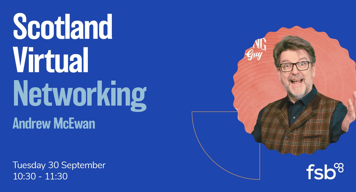 Garry Clark FSB (@fsb_garryc) on Twitter photo Want to grow your network of business contacts in Scotland?
Book in for our <a href="/FSB_Scotland/">FSB Scotland</a> virtual networking event on 30 September: go.fsb.org.uk/4nGneJH
This event is free and open to all! Want to grow your network of business contacts in Scotland?
Book in for our <a href="/FSB_Scotland/">FSB Scotland</a> virtual networking event on 30 September: go.fsb.org.uk/4nGneJH
This event is free and open to all!