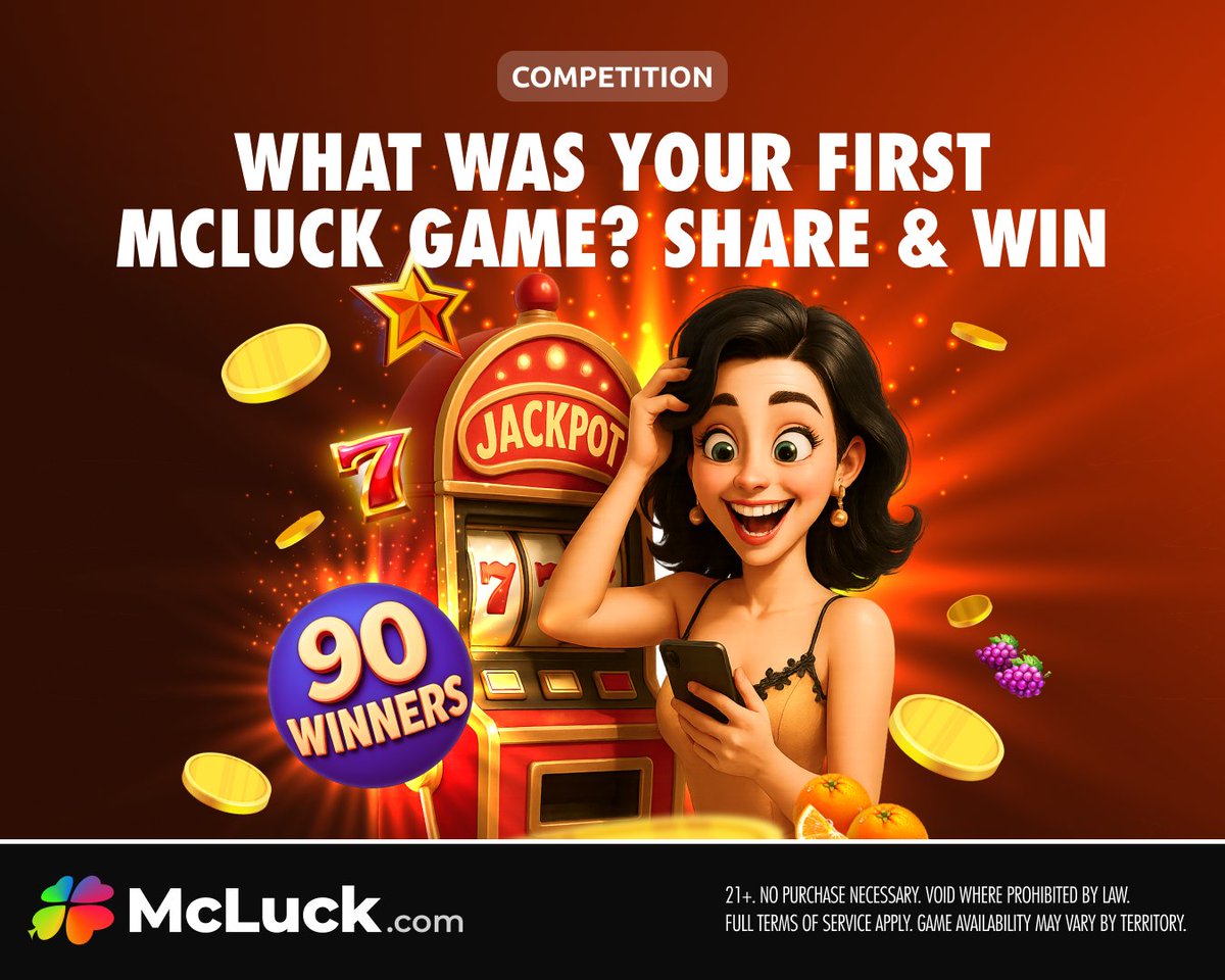 McLuckOfficial's tweet image. 🔥 COMPETITION ACROSS ALL PLATFORMS 🔥

What was the very first game you ever played on #McLuck?

Think back to your legendary start! 👀

Comment + #LuckCompetition to be 1 of 90 to WIN GC 80,000 + FREE SC 40! 🎁

Ends Sep 28, 11:59PM PT.

Play Now! LINK IN BIO! 📲