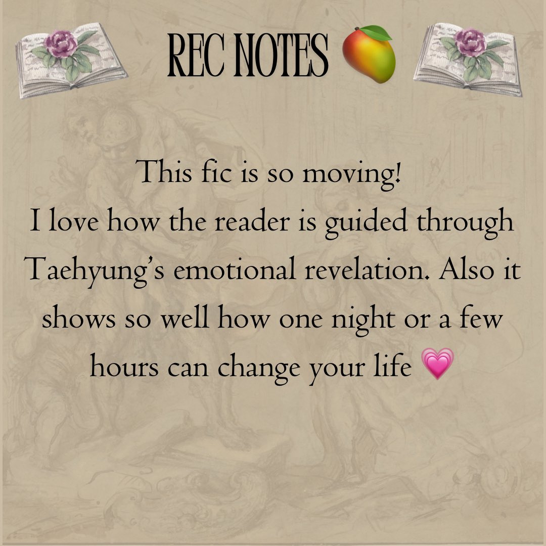 ˚ .⋆ ʚ The Catalyst ɞ ⋆.˚
<a href="/Emmascribbles/">Emma (✨Stars Without Space✨)</a> 
#taejoonau
 
➺ mature
➺ complete, 15k
➺ self-discovery, strangers, implied cheating, hopeful ending
➺ archiveofourown.org/works/59821288