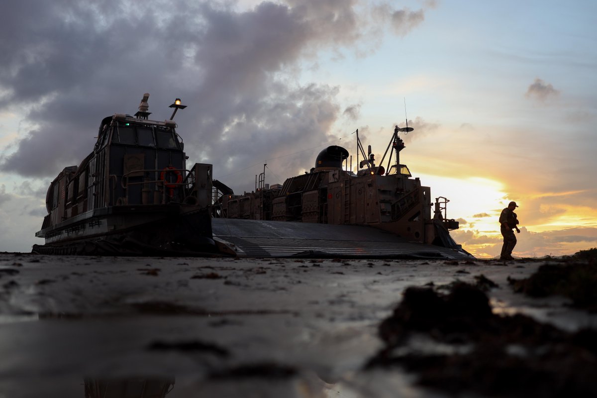 USMC's tweet photo. #Marines with the @22nd_MEU take part in amphibious landing rehearsals in Puerto Rico. The Marines are supporting @Southcom missions and the priorities of the @DeptofWar and the @POTUS 

Amphibious Ready Groups and Marine Expeditionary Units form the backbone of the Nation’s forward-deployed crisis response force. These integrated @USNavy-Marine Corps teams provide unmatched flexibility, strategic speed, and global reach. Always on call, ARG/MEUs are capable of performing a wide range of missions across all domains — from combat operations to, intelligence gathering, to humanitarian assistance — making them a powerful and versatile force with no equal.

#Marines #USMC #USNavy