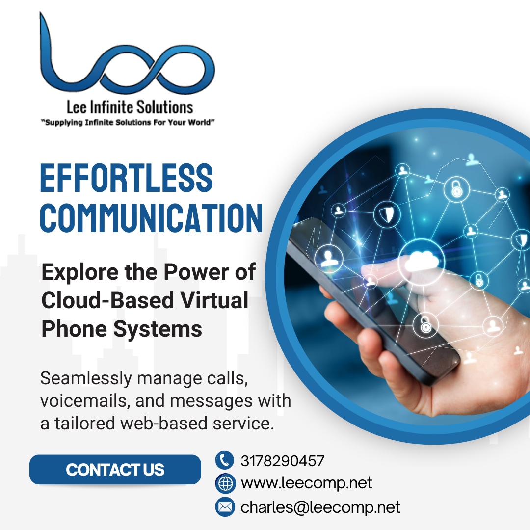 leecomp's tweet photo. Effortless Communication, Powered by the Cloud!
Stay connected with our Cloud-Based Virtual Phone Systems — designed to streamline calls, voicemails, and messaging with ease.💡
🌐 https://t.co/6qlhfkpvMU
📧 charles@leecomp.net
📞 317-829-0457
#CloudTelephony #VirtualPhoneSystem https://t.co/EwrAfcyDmV