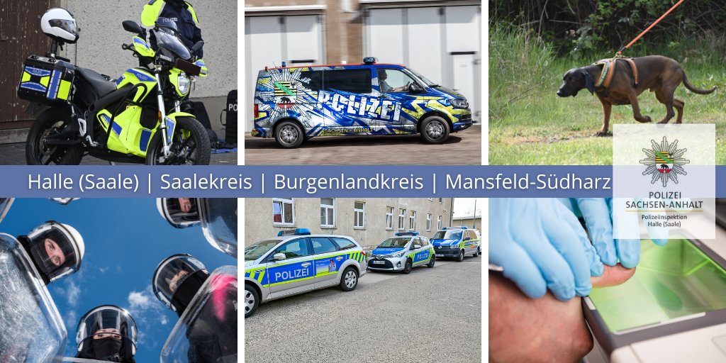Polizei_HAL's tweet photo. #Tagesticker 📝Nr. 2
Polizeimeldungen aus #BLK #MSH
➡️ Burgenlandkreis https://t.co/HTzvBAmsMP
➡️ Mansfeld-Südharz https://t.co/hcT3oNy9pB https://t.co/oOcI895m70