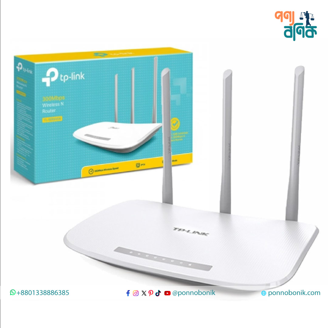 PonnoBonik's tweet image. 🚀 Fast &amp;amp; Reliable Wi-Fi! TP-Link TL-WR845N 300Mbps Wireless Router – 4 LAN ports, 1 WAN port, perfect for home &amp;amp; office 🌐

#TPLINK #WirelessRouter #FastWiFi #TLWR845N #HomeInternet
