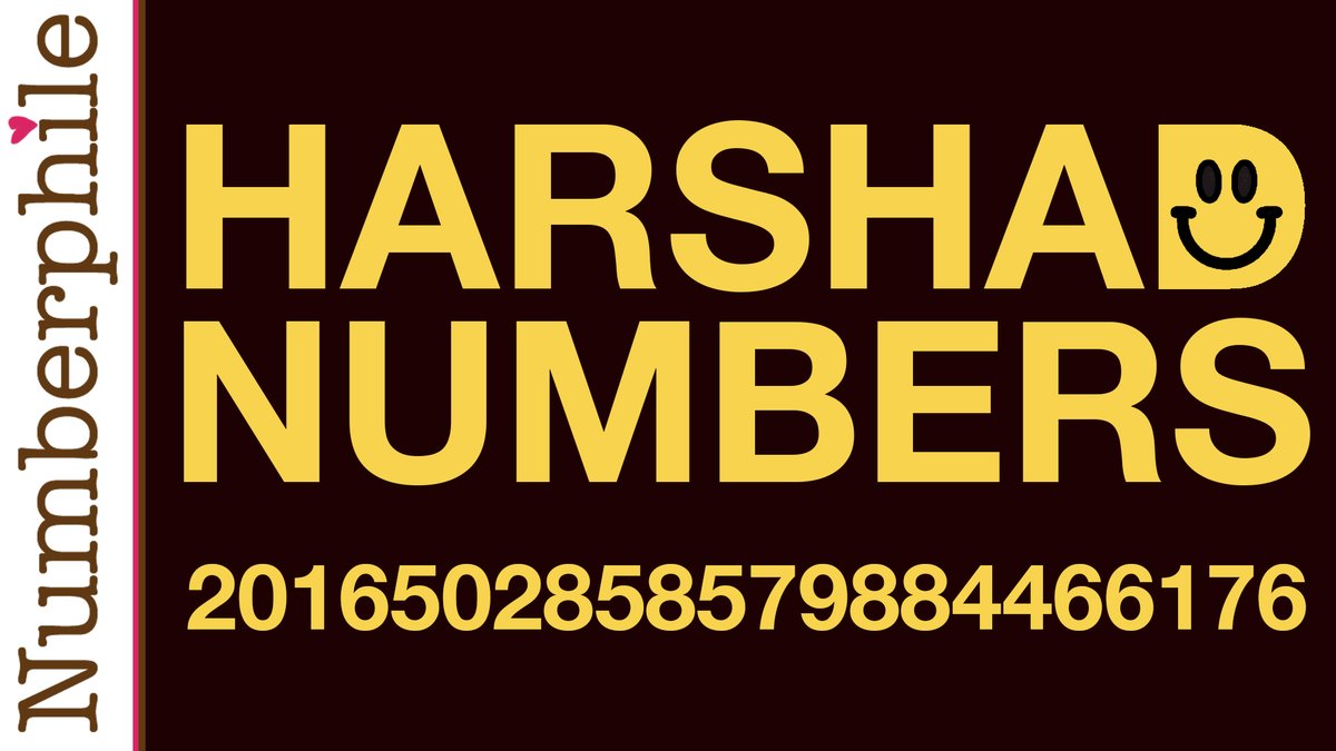 Numberphile (@numberphile) on Twitter photo The latest Numberphile
youtu.be/dgwevhEykWQ
Also comes with a bonus clip on Numberphile2
youtu.be/iGEC1FH5yBU
And a Harshad Number Base Calculator!!!
numberphile.com/is-it-a-harsha… The latest Numberphile
youtu.be/dgwevhEykWQ
Also comes with a bonus clip on Numberphile2
youtu.be/iGEC1FH5yBU
And a Harshad Number Base Calculator!!!
numberphile.com/is-it-a-harsha…