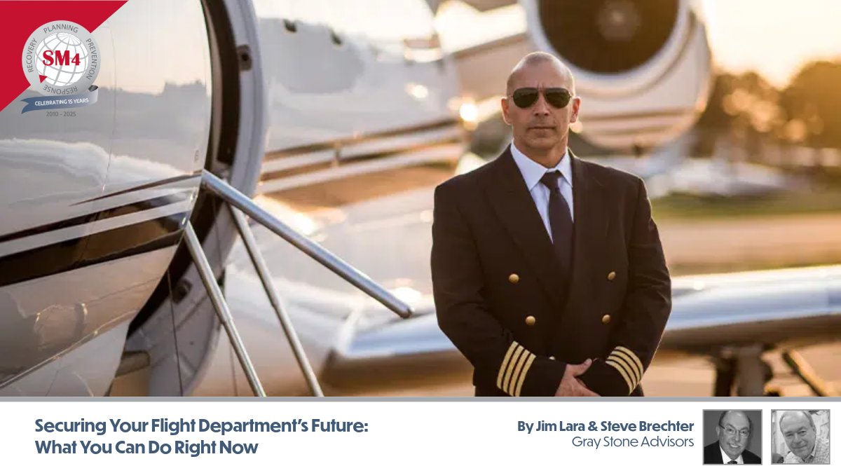 Flight departments don’t evolve by accident—they’re shaped by intentional action. This SM4 Safety bulletin outlines five practical steps to strengthen your operation today and secure its future. From culture-building to strategic planning, it’s a blueprint for long-term success.