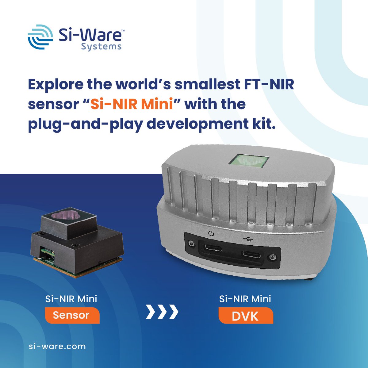 Exploring new sensing tech feels slow &amp; costly?
Meet the Si-NIR  Mini DVK .Test the world’s smallest FT-NIR sensor in minutes.
✔️ Verify fit, no coding.
✔️ Build or run models fast.
✔️ Manage data in our software.
👉 Book a call today : hubs.la/Q03KPW_70