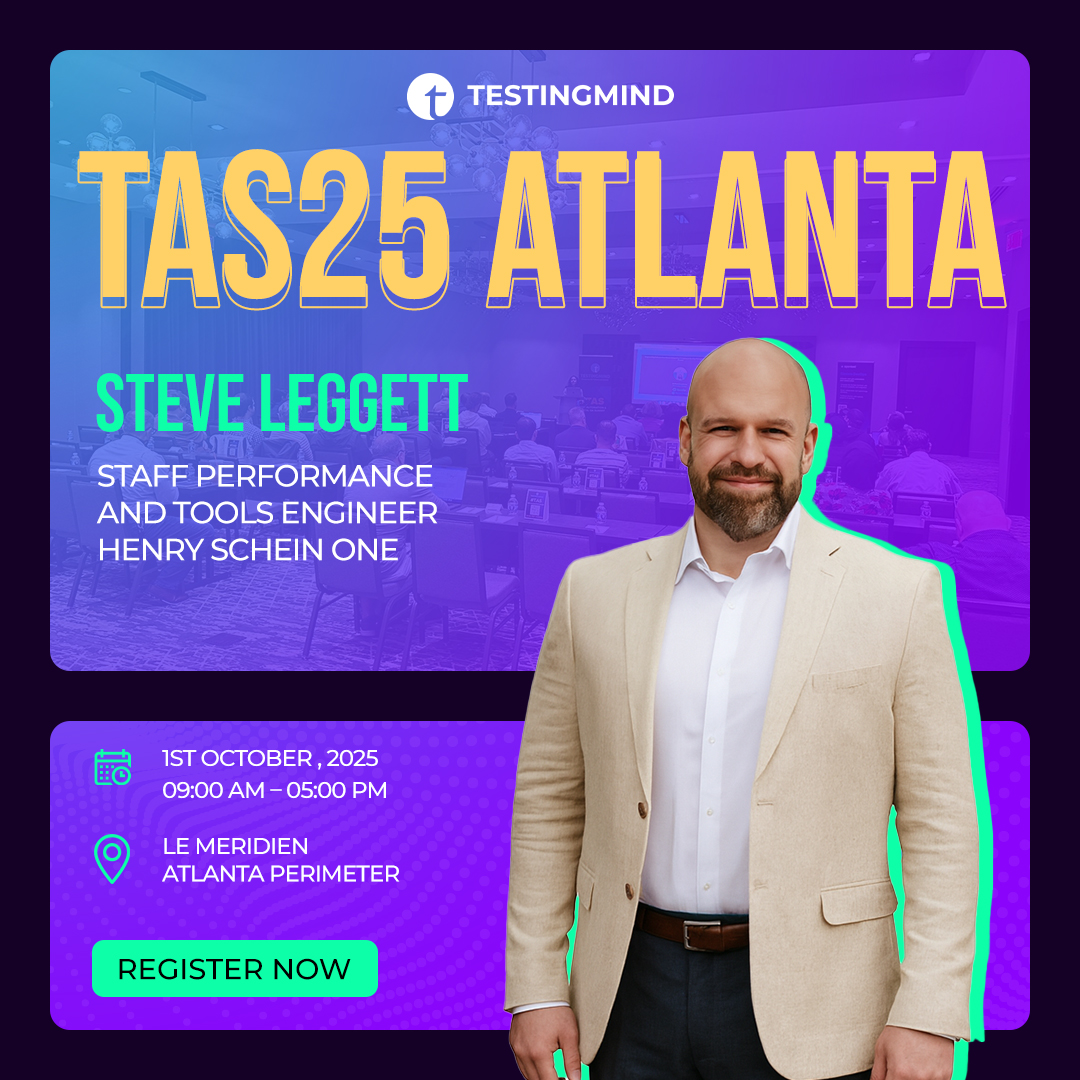 testingmindcon's tweet image. 🚀 Going from local to scalable in API load testing?
Hear Steve Leggett (Henry Schein One) at #TestAutomationSummit – Atlanta.
📅 Oct 1, 2025
🎤 Docker | K6 | GitHub Actions
🎟️ Register: linkedin.com/smart-links/AQ…
#Testingmind #APITesting #DevOps