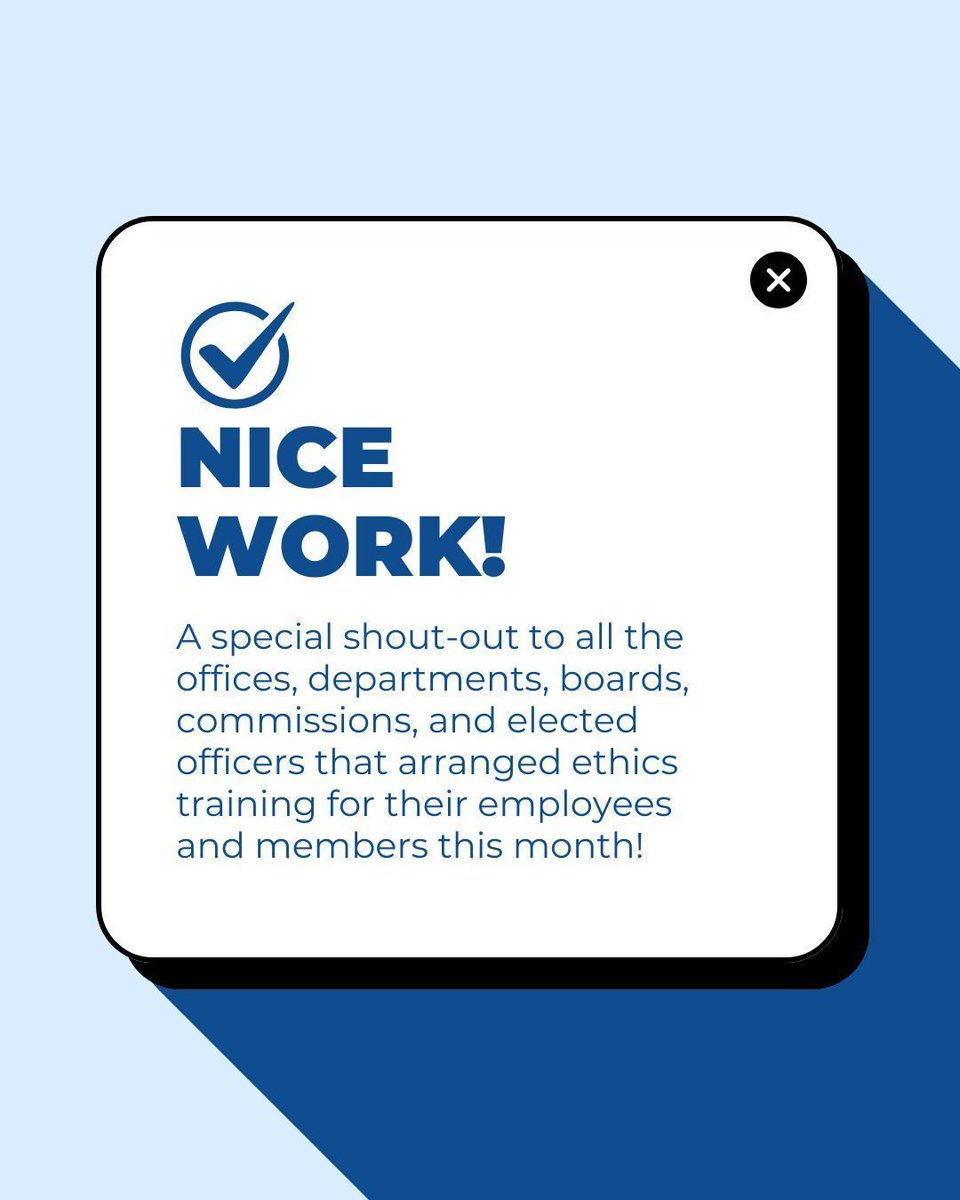 #TBT to all the City offices who arranged ethics training with us in September -- we love to see it!! You can book General Ethics training for your office or agency at ethics.pub/BookEthics.
<a href="/PHLCouncil/">PHLCouncil</a>
<a href="/FreeLibrary/">Free Library of Philadelphia</a>
<a href="/PhilaDAO/">Philadelphia DAO</a>
*Board of Revision of Taxes
*Law Department
