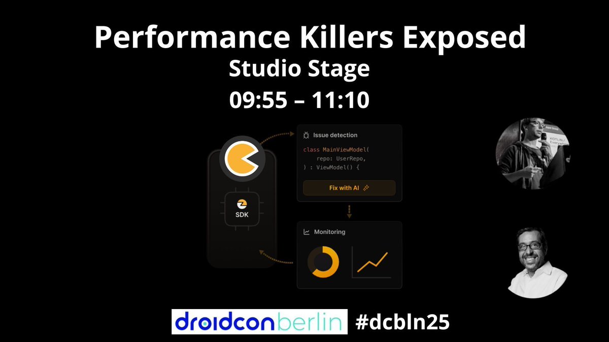 🚨 Performance Killers Exposed 🚨
Live at #Droidcon Berlin – Fri 26th, 09:55 @ Studio Stage

👉 Debugging Kotlin &amp; KMP apps: DI misconfigs, slow startups, threading, live Koin graphs &amp; more
Powered by Kotzilla + Koin 💥
#dcbln25