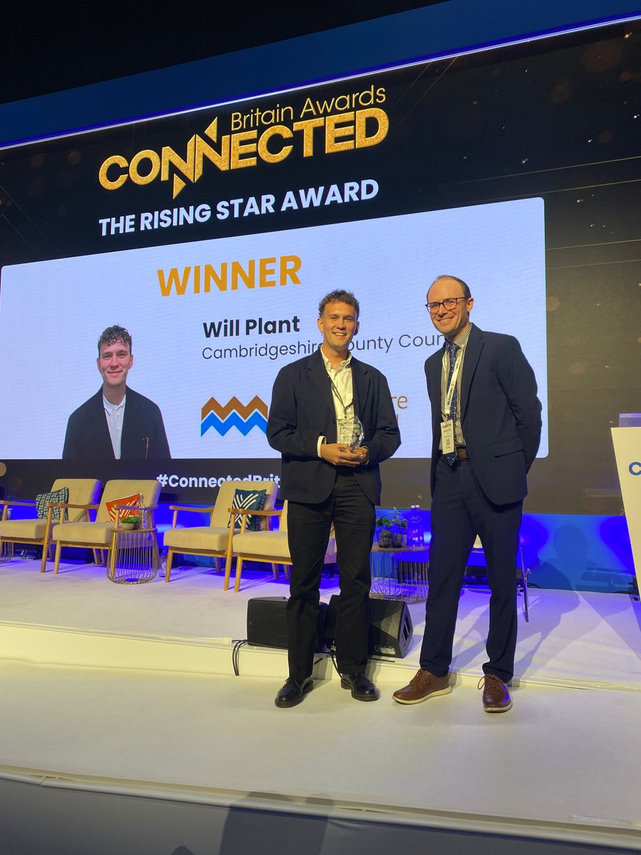 ConnectingCambs's tweet image. We did it! @ConnectingCambs won twice at #ConnectedBritain Awards 2025:

Smart Places: #COREHDD
Rising Star: Will Plant, our brilliant Digital Inclusion Lead

Huge thanks to our partners &amp;amp; congrats to Will—a true force for #DigitalInclusion: connectingcambridgeshire.co.uk/2025/09/25/con…

@totaltelecom