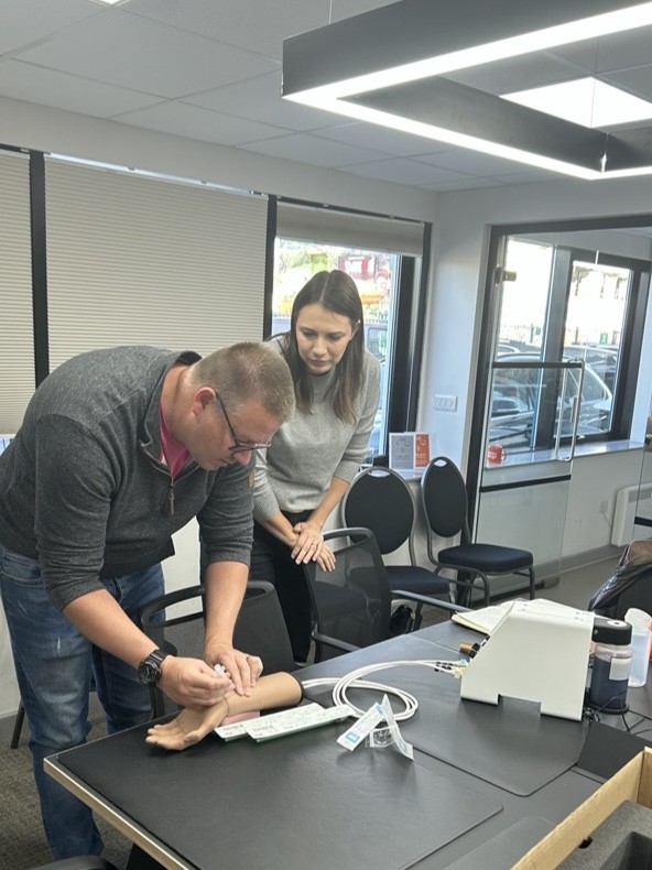 LimbsandThings1's tweet image. It&apos;s a wrap! Thank you to everyone who joined our #AcuteSimulation event at our Bristol HQ to explore the new Arterial Puncture Wrist and Augmented Reality range. We were excited to share how we carefully design and develop our products. 
#medicaleducation #medicalsimulation