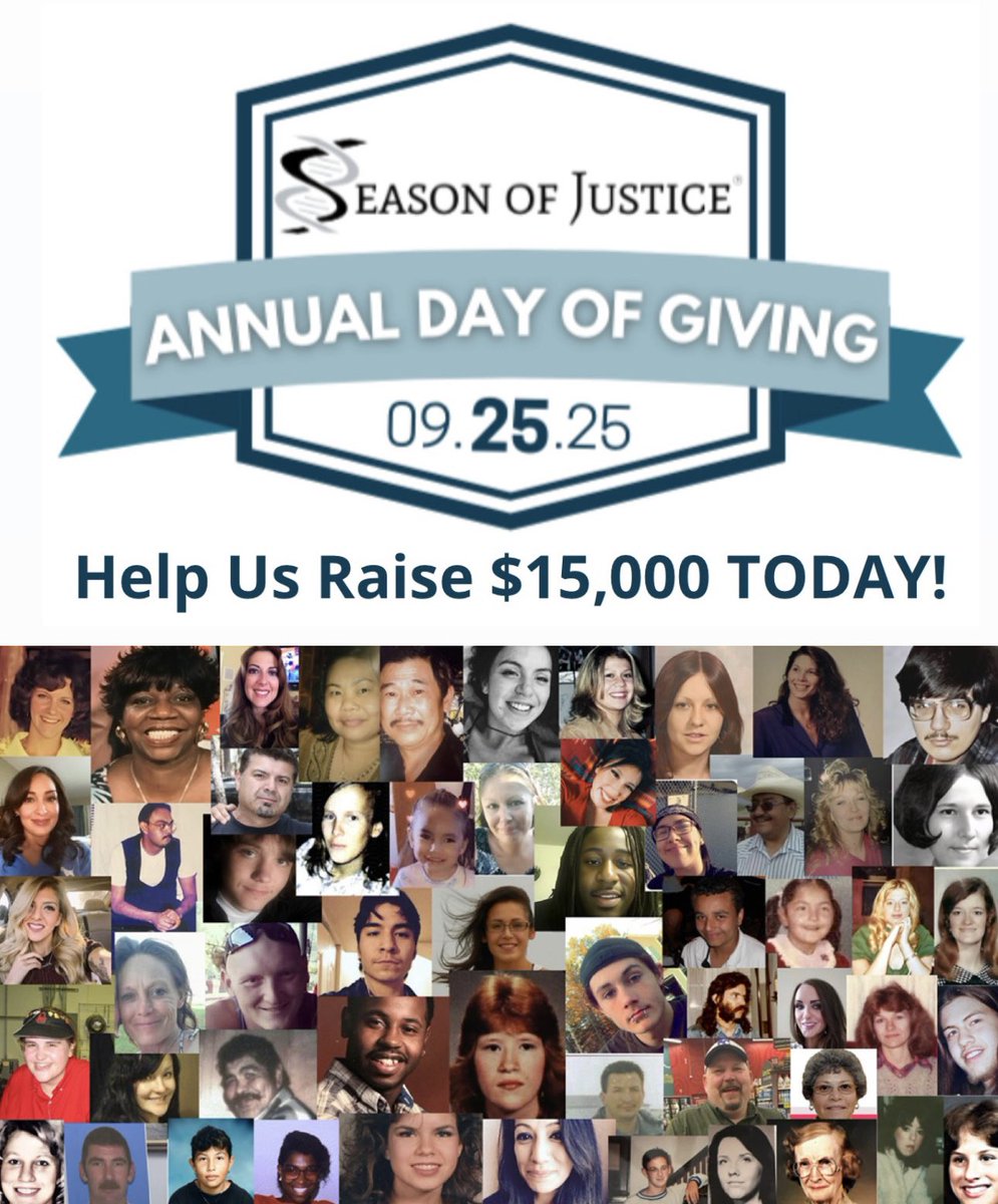 BrianaWhitney's tweet image. Hi guys!! Big day today for Season of Justice…it’s our annual Day of Giving!

All donations go toward advanced DNA testing to solve cold cases. Being on the board for this organization, it’s incredible to see cases being solved all the time 🤍 

Link to donate:…