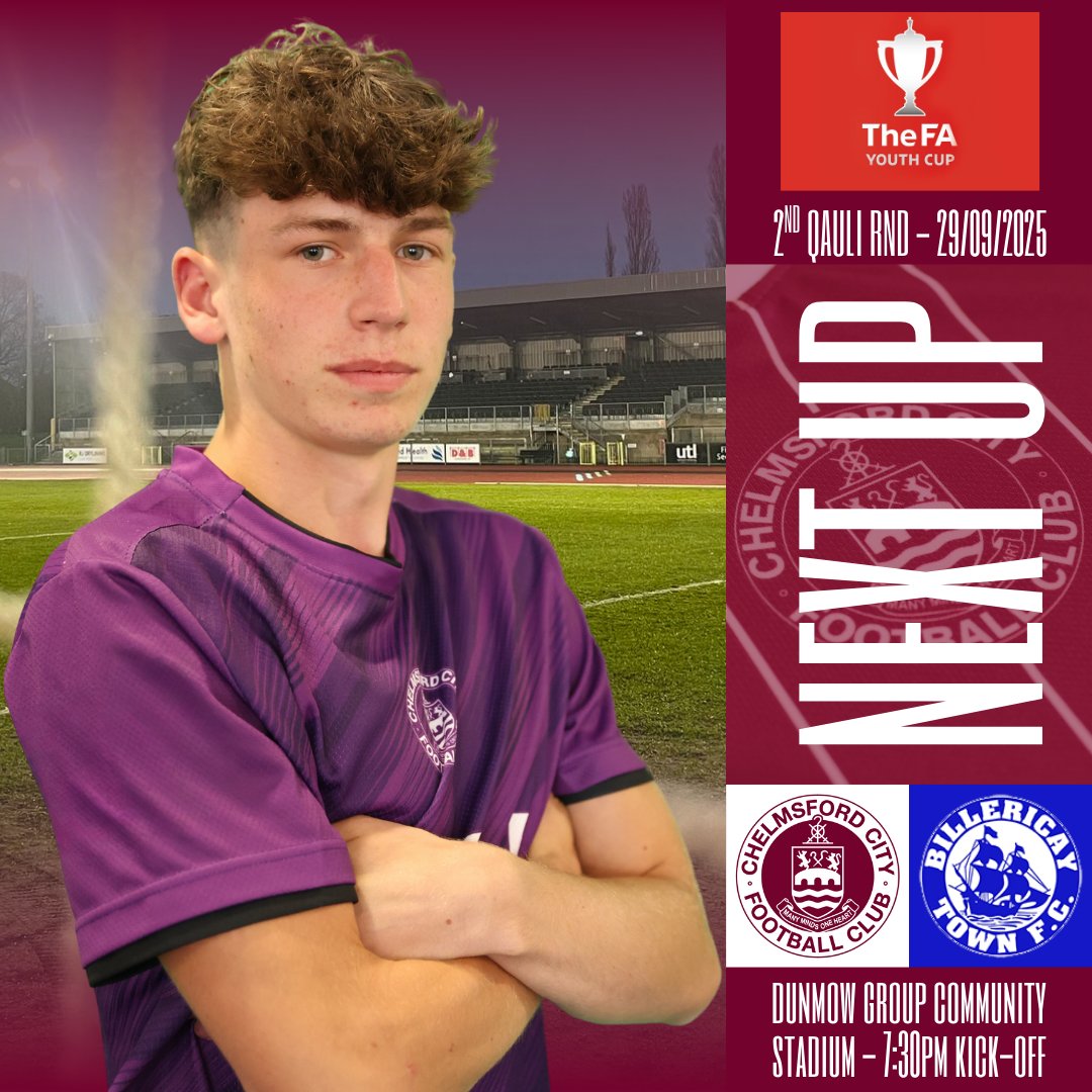 AcademyClarets's tweet image. We&apos;ve been draw at home to Billericay Town in the next round of the FA Youth Cup! 👇

🏆 Second Round Qualifying
📆 Monday 29th September
⏰ 7.30pm Kick Off
💵 £3 Adult, £1 Concession &amp;amp; U16

Come along and support the lads! 🙌

#TheFutureIsClaret