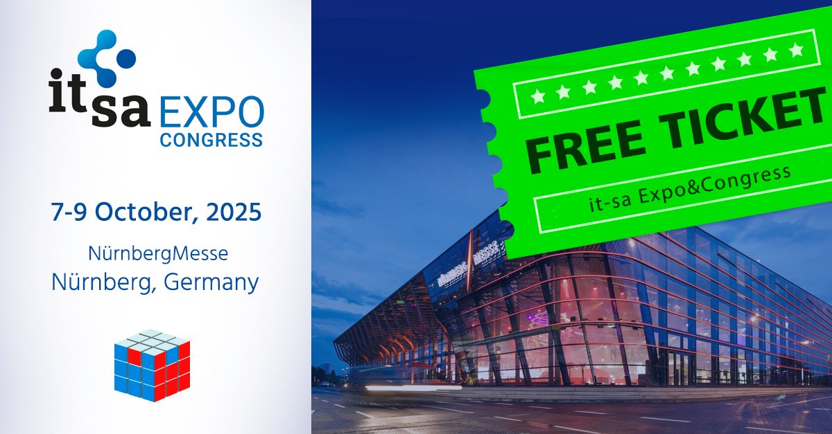 ImmuniWeb (@immuniweb) on Twitter photo We’re excited to announce that ImmuniWeb will be at it-sa Nuremberg, Oct 7–9!
🎟️ Free tickets available for clients & guests:
👉 immuniweb.com/itsa-2025-free…
#itsa2025 #cybersecurity #AI We’re excited to announce that ImmuniWeb will be at it-sa Nuremberg, Oct 7–9!
🎟️ Free tickets available for clients & guests:
👉 immuniweb.com/itsa-2025-free…
#itsa2025 #cybersecurity #AI