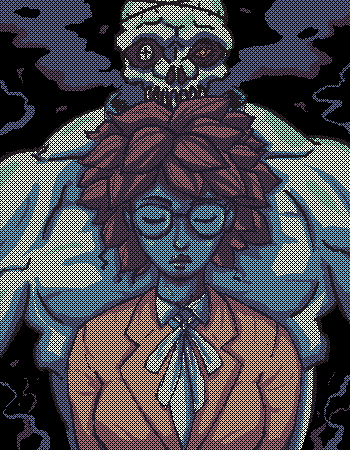 I CANNOT WAIT ANY LONGER SWERY!
I WANT TO PLAY HOTEL BARCELONA!
(i loved playing the demo months ago)

<a href="/Swery65/">Hidetaka SWERY SueHERO</a> <a href="/suda_51/">SUDA51/須田剛一</a> <a href="/TheCultGames/">CULT Games 🎮 HOTEL BARCELONA</a> 

(a small fanart i did using a new 8 color palette)
#Hotelbarcelona #swery65 #suda51