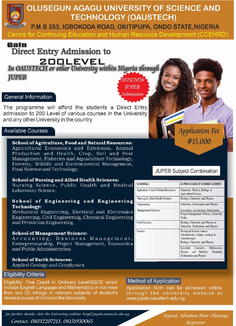 Olusegun Agagu University of Science and Tech tweet media