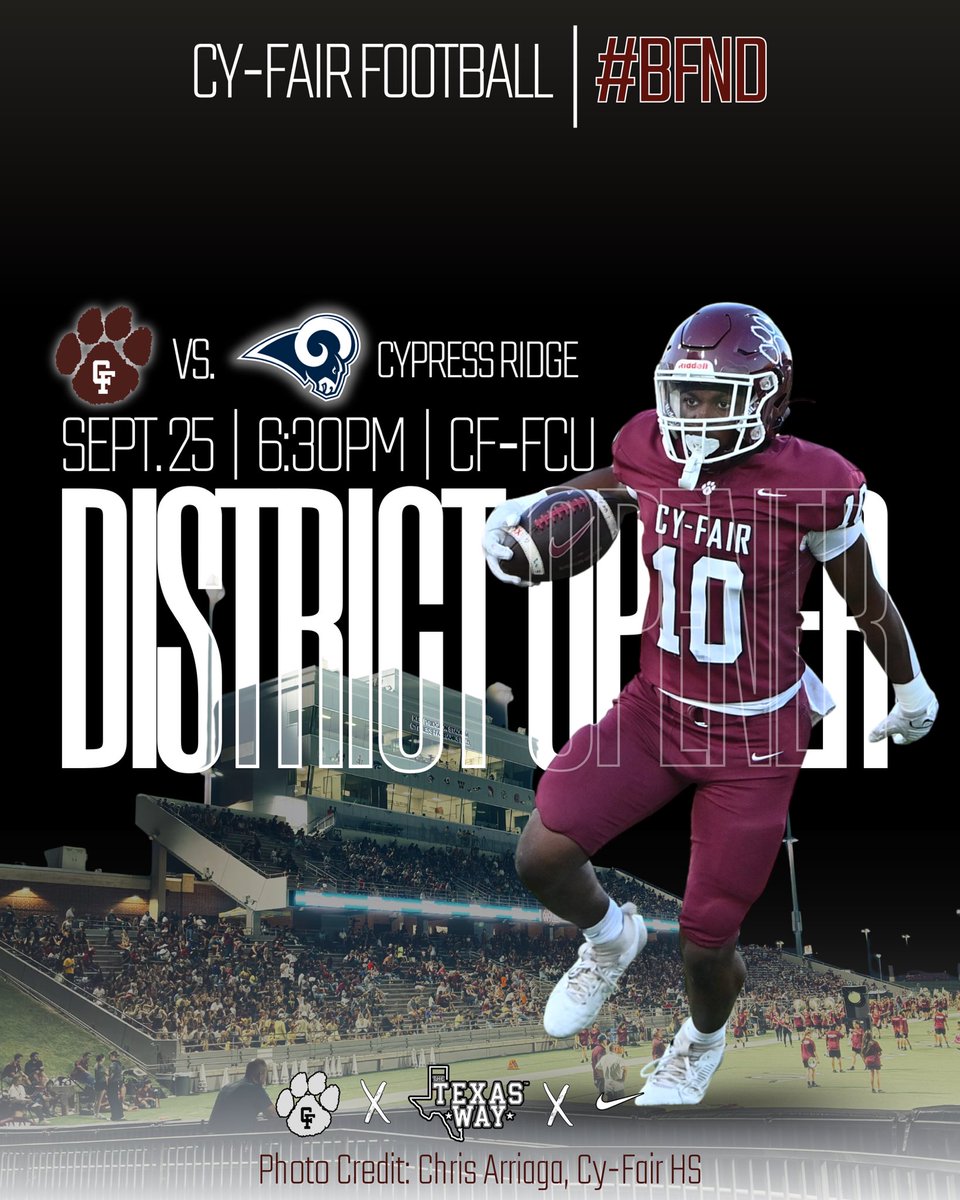 Cy-Fair HS Football tweet media