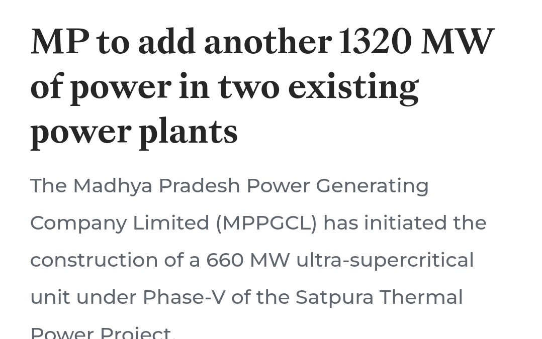 Indore_Index's tweet image. 🚀 Big power news for MP!
State to add 1,320 MW via expansion at Sarni (Betul) + Chachai (Amarkantak)
• ₹11,671 Cr investment
• Ultra-supercritical tech + green push
• Commissioning by 2030, boosting energy security
#MadhyaPradeshNews #energy #PowerProjects #Growth