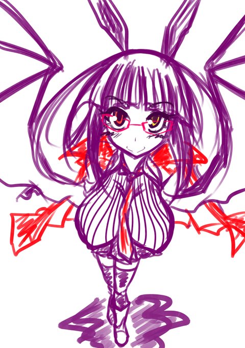 きがん、さんの娘キャロちゃんラフ絵 