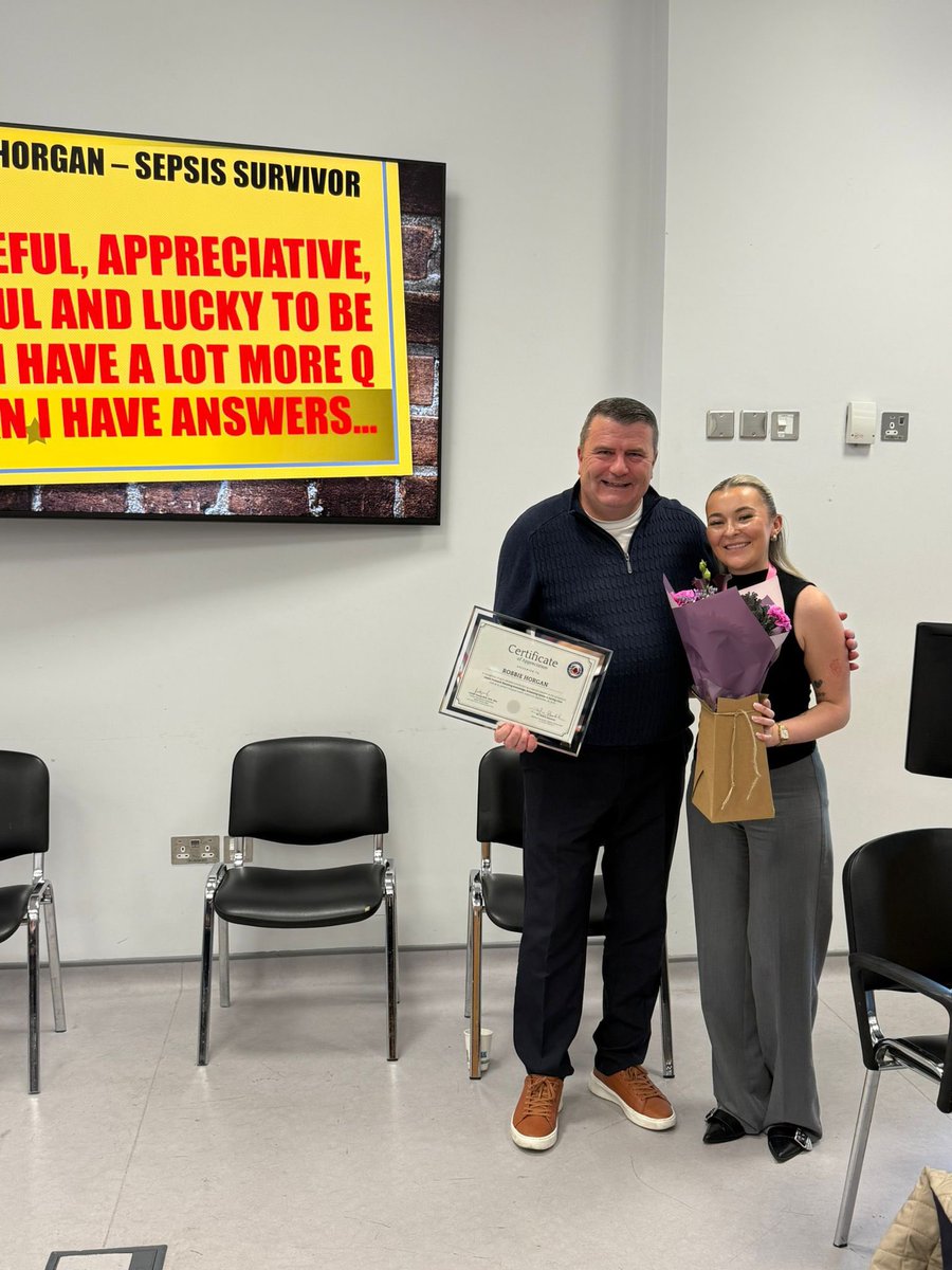 What a fantastic day at the Sepsis Symposium on Tuesday. Honoured to be part of the Sepsis Committee and to speak about post-sepsis syndrome on the day! A huge thank you to Robbie Horgan for bravely sharing his experience with sepsis ✨
