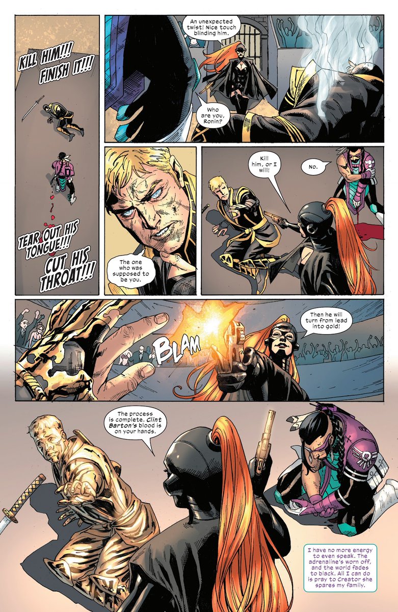 jfhp2908's tweet image. Oh noooo, se mataron al Ultimate Clint Barton :(
Roxxon must fall. 
#FixTheWorld #TheUltimates