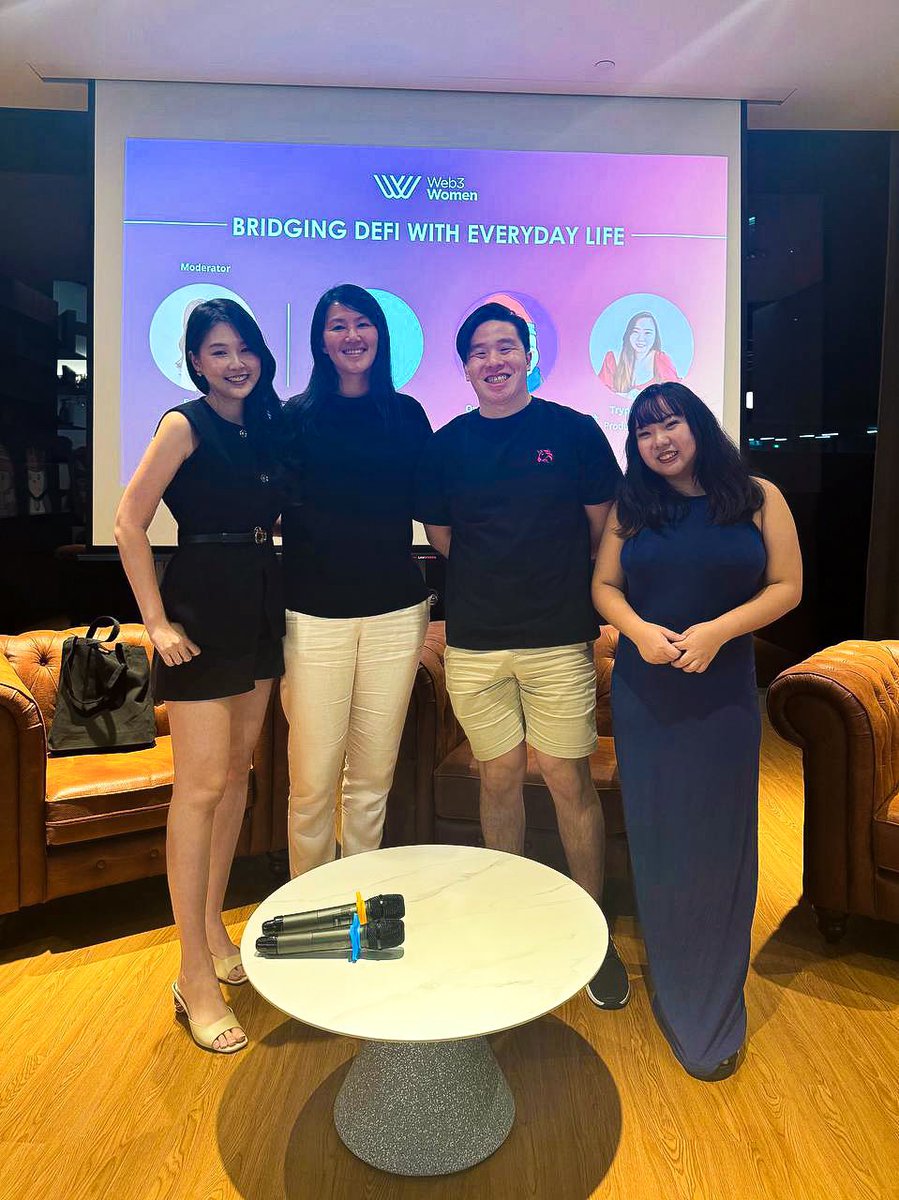 ellaces's tweet image. Thank you to all who attended @web3womensg’s event! 🎉

It was a privilege to share the stage with @ulandaoon, @ongycNFT &amp;amp; @Chewtoro! It’s been awhile so we’re super glad to see both new &amp;amp; old faces!

Big thanks to @Uniswap, @Wush_co &amp;amp; @OGBCGroup for once again supporting us! 💜