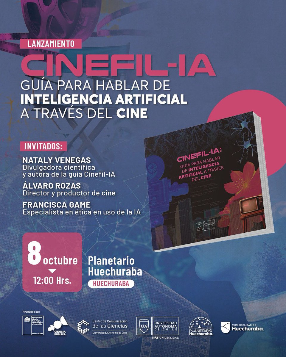 El 8/10 realizaremos el lanzamiento de “Cinefil-IA”, una guía que une el séptimo arte con IA para explicar conceptos de forma cercana, a través de esas cintas que todos hemos visto (y otras que vale la pena descubrir)

La guía es gratuita y descargable desde nuestro sitio web 📥