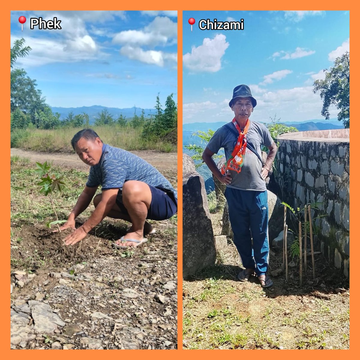 In line with the "Seva Pakhwada" campaign, the Bharatiya Janata Party, Nagaland successfully organized a statewide Tree Plantation Programme, led by the dedicated team of Kisan Morcha under the dynamic leadership of Kisan Morcha President Shri Imnalemtor.

​This initiative saw