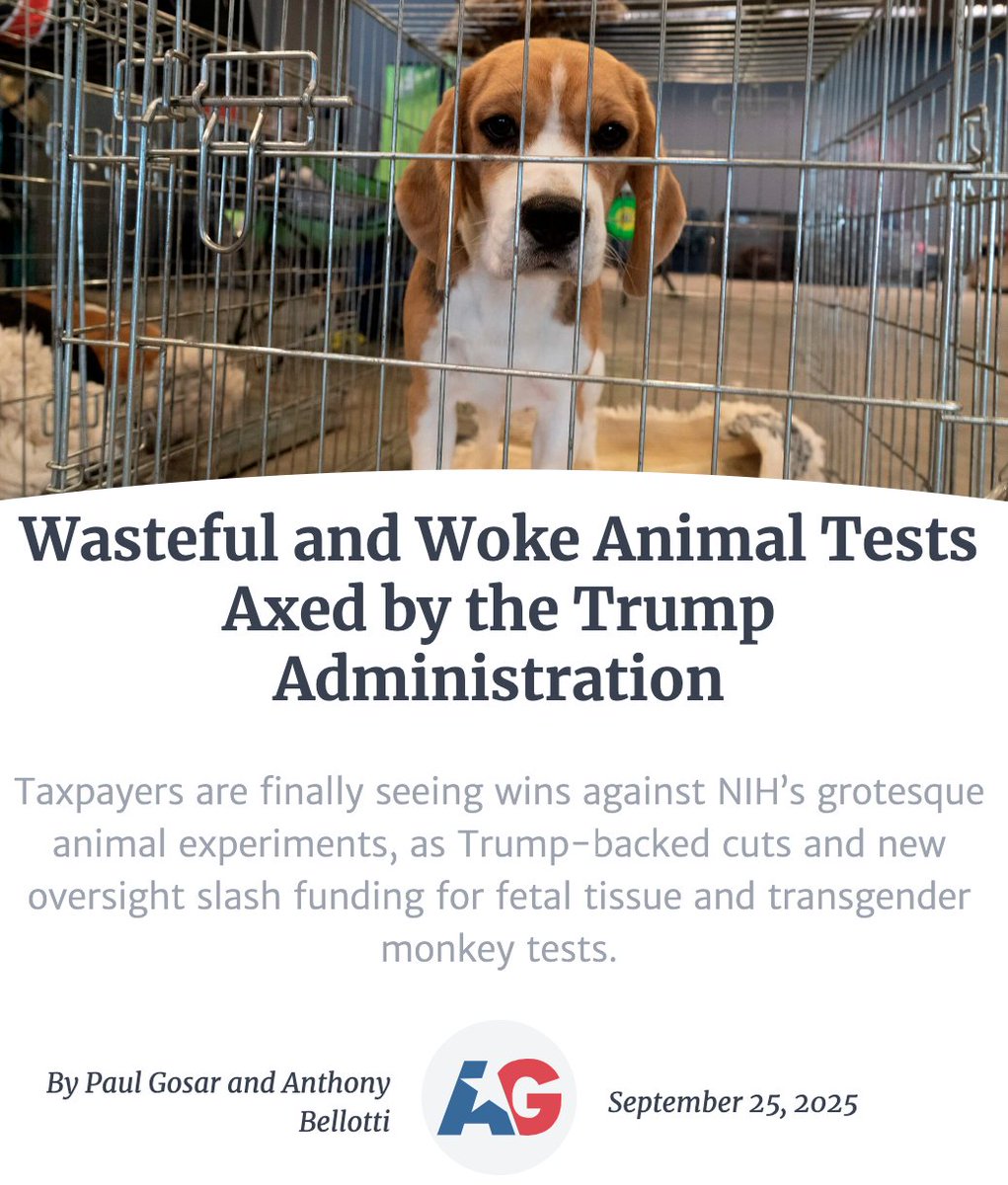 📰New <a href="/theamgreatness/">American Greatness</a> op-ed by <a href="/RepGosar/">Rep. Paul Gosar, DDS</a> &amp; WCW president/founder <a href="/anthonybellotti/">Anthony Bellotti</a>:

"The Trump administration wants a 40 percent NIH budget cut, and we are trying to isolate and eliminate as much spending there as possible, starting with Fauci’s pet projects"

Wasteful and Woke