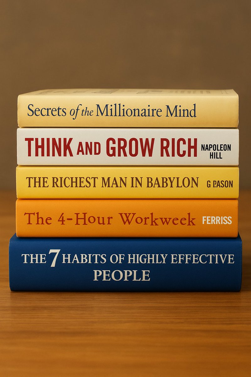 tosinsolution's tweet image. Books have been my biggest mentors. 📚 Each one shifted my mindset, sharpened my focus, and changed the way I see success. Here are some of the powerful books that shaped me.