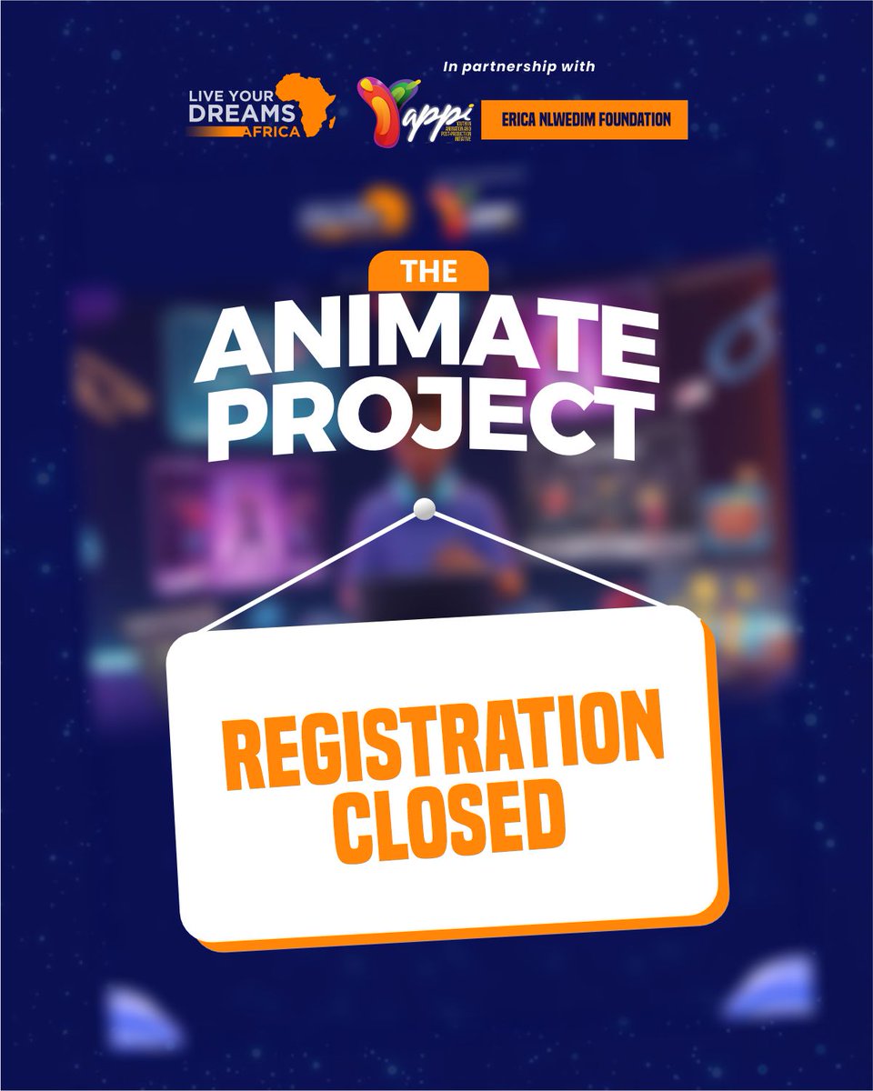 LYDAfrica's tweet image. That’s a wrap. Animate Project Registration is officially CLOSED!

Over 5,000 amazing people jumped in, and if you grabbed your spot… CONGRATS, you made it! 

Keep an eye on your inbox for the next steps.

We can’t wait to see you at Orientation!

#AnimateProject #LYDAfrica