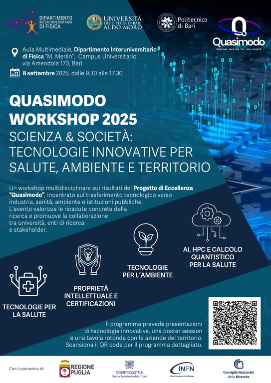 GAPsrl's tweet photo. On Sept 8, at Uni Bari’s “Science, Society &amp; Innovative Technologies” workshop, GAP’s Alessandro Parisi spoke on AI, satellite data and quantum computing. More: https://t.co/jUCyTl0SCs https://t.co/brZPhStU5x