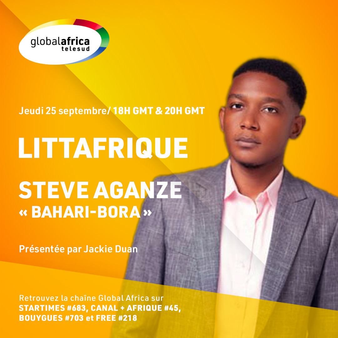 📚 Dans Littafrique, <a href="/JackieDuan017/">Jackie Duan</a>  reçoit l’auteur congolais Steve Aganze qui a publié son premier roman « Bahari-Bora » aux éditions Récamier, l’histoire d’une jeune fille victime de la guerre en RDC 🇨🇩
📺 Soyez au rendez-vous ce soir sur global-africa.com !