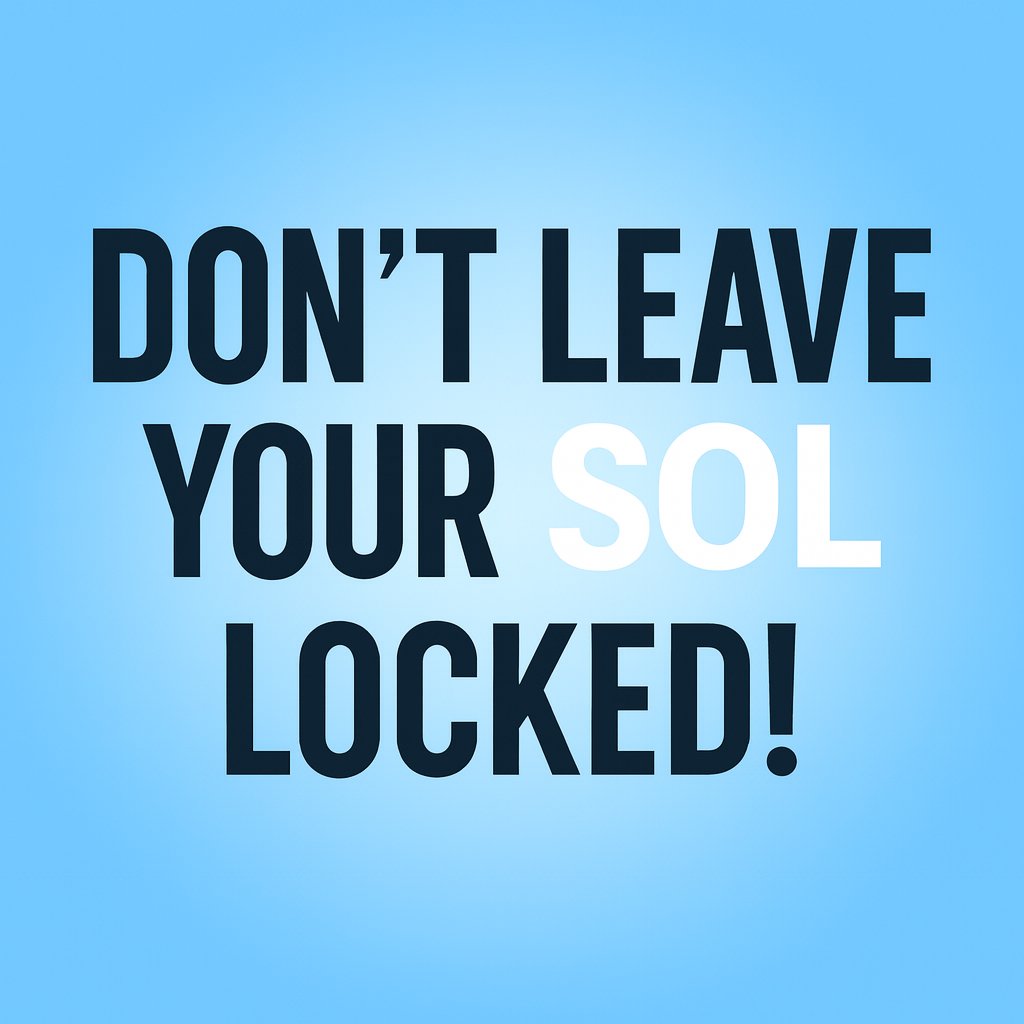 Don’t leave your SOL locked!
Thousands of SOL are stuck in unused SPL accounts.
With ClaimMySol.org you can close them in seconds and get your SOL back safely.
👉 Claim what’s yours today! #Solana #ClaimMySol