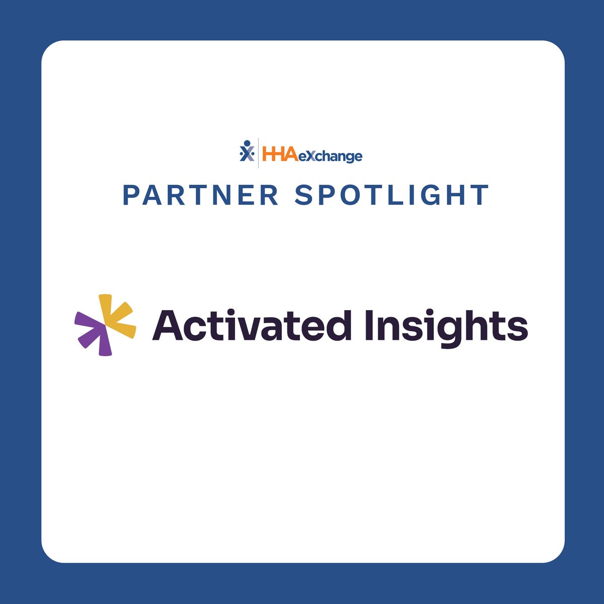 Partner Spotlight: Activated Insights 

Activated Insights equips providers with tools to strengthen every step of the caregiver journey—hiring, training, retention, and recognition. Learn how they're helping homecare providers deliver higher-quality care. ow.ly/l7Os50X2bcW
