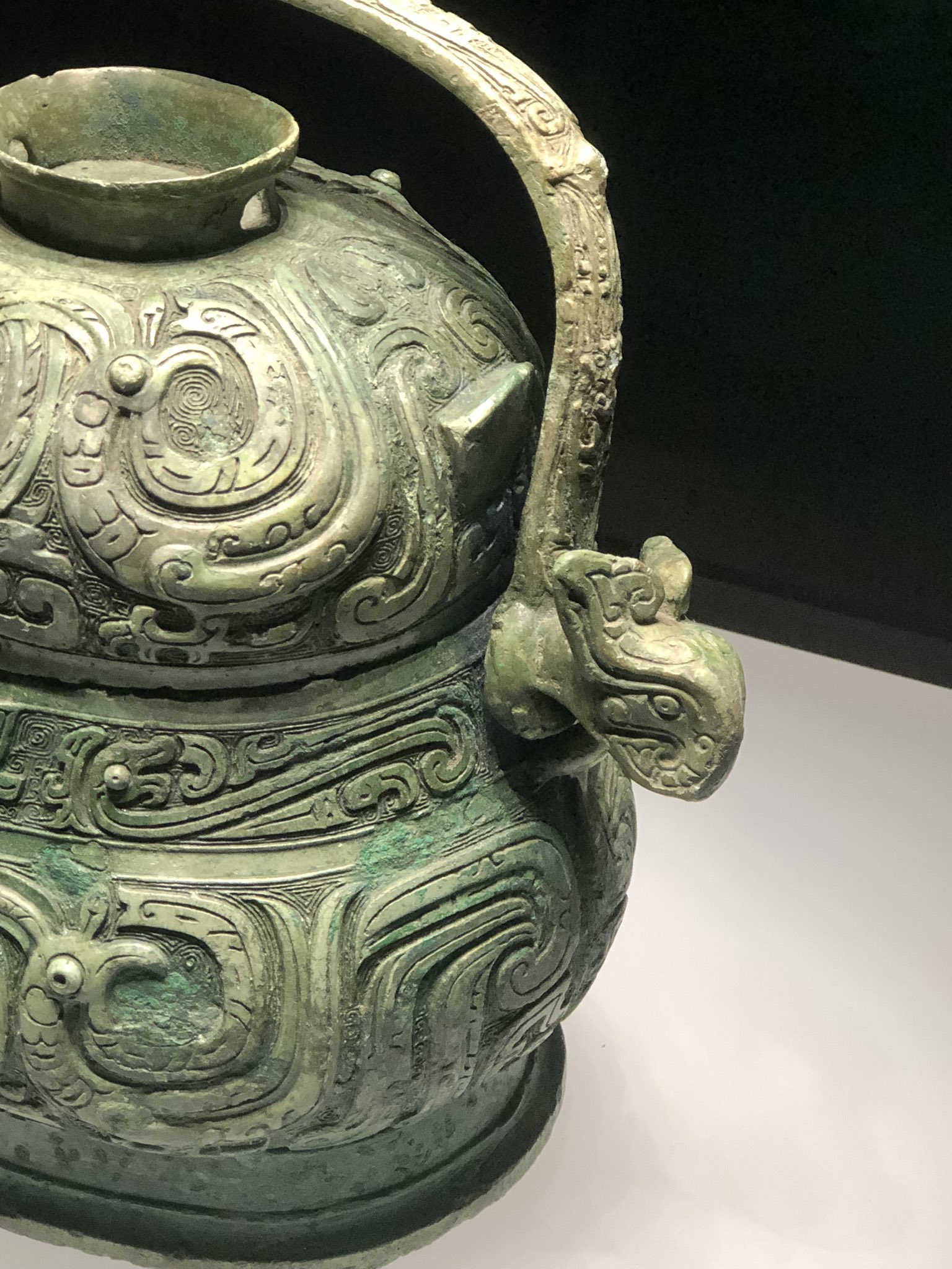 青銅器 青銅器 青銅製 銘文 青銅敦 賞物 置物 希少唐物 珍品 4 jd