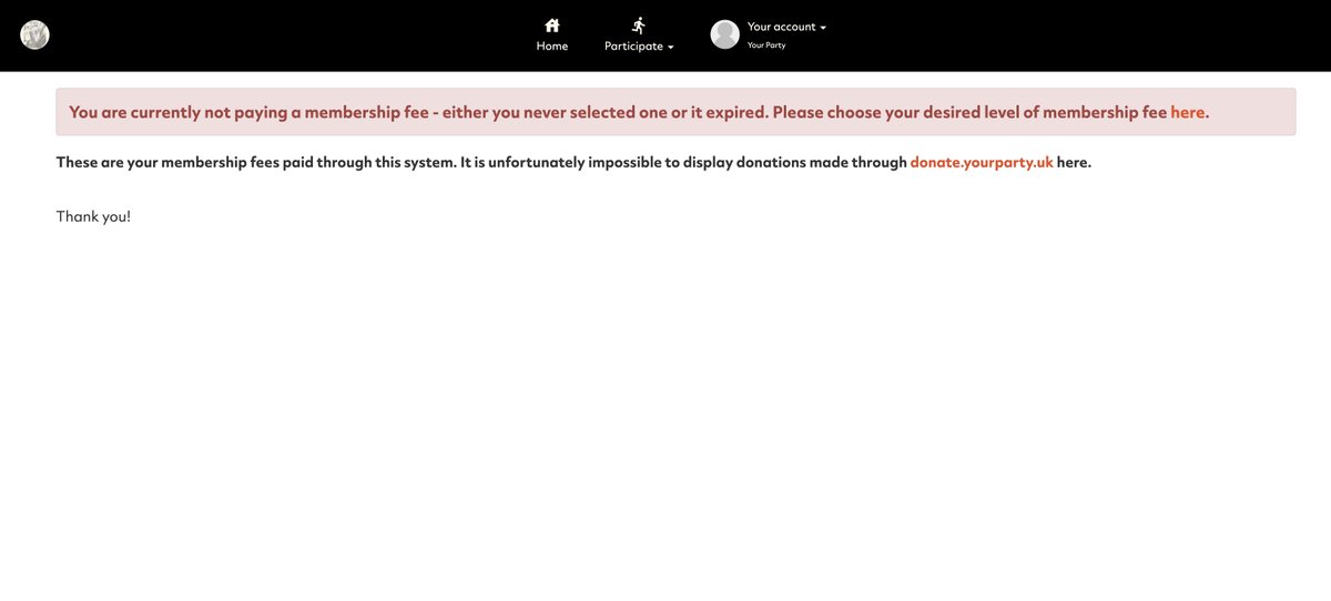 s1m0np's tweet photo. @thisisyourparty Errors on new site + error on old site. Chaos! https://t.co/PGZI1RdsqO