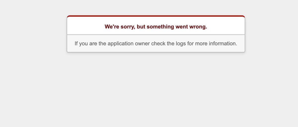 s1m0np's tweet photo. @thisisyourparty Errors on new site + error on old site. Chaos! https://t.co/PGZI1RdsqO