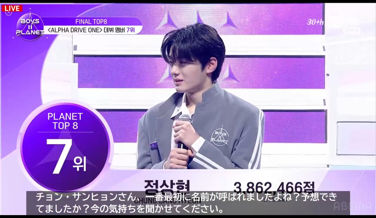 📢］ALPHA DRIVE ONE デビューメンバー発表中 ＼ 🏆順位 ￣￣￣￣ 4位