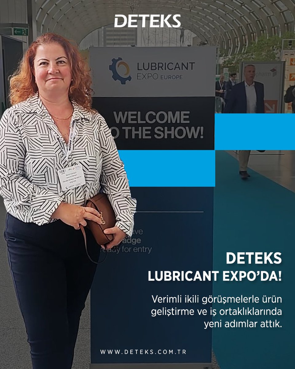 Geçtiğimiz hafta Almanya’da gerçekleşen Lubricant Expo Europe’u ziyaret ederek Deteks adına verimli ikili görüşmeler gerçekleştirdik.

Önümüzdeki dönem için ürün geliştirme ve iş ortaklığı fırsatlarını somut adımlara dönüştürmek üzere temaslarımızı sürdürüyoruz.