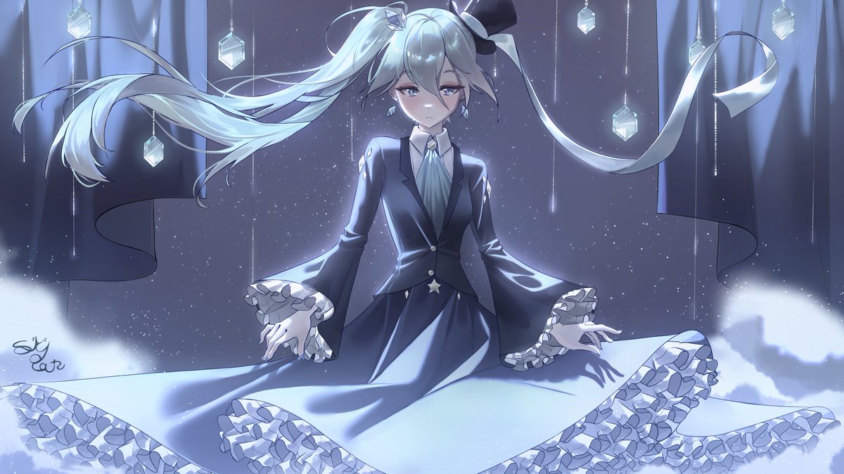 Took a whole month to finish this one ≽(•⩊ •マ≼ Was worth the patience on it, this is by far the best drawing I've done #HatsuneMikuArt #fanart