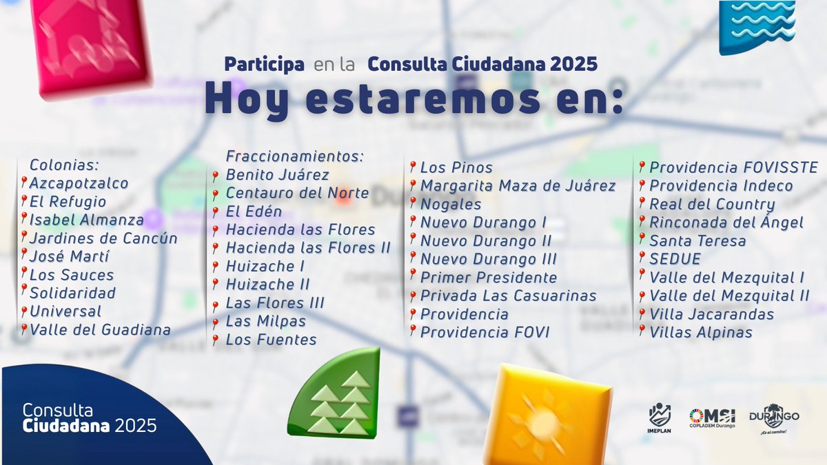 🗓 Día 2 de la #ConsultaCiudadana2025

📲 Mantente pendiente de la ruta en nuestras redes.