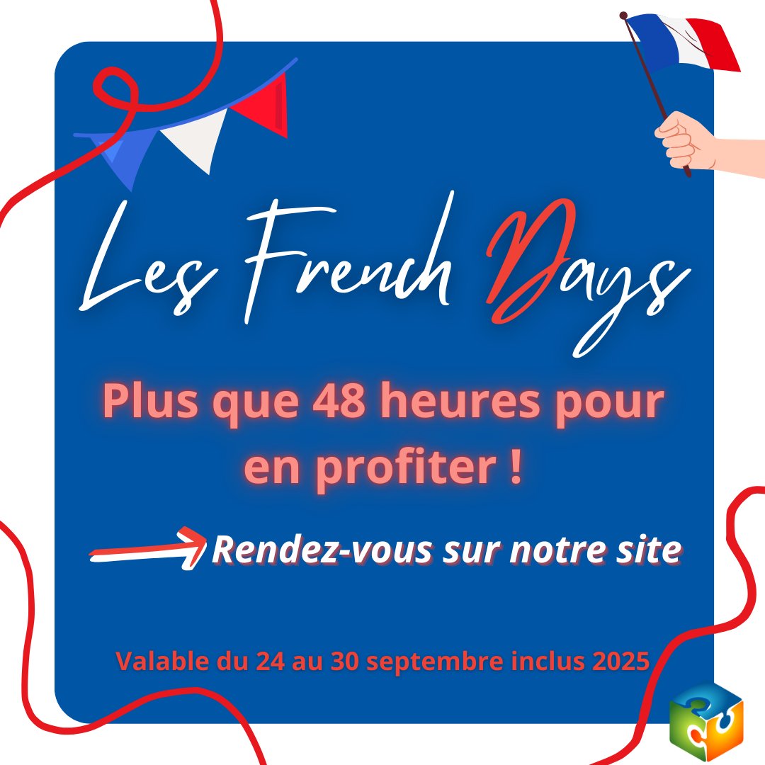 Il ne reste plus que 48 heures pour profiter des offres spéciales French Days chez ERM Automatismes !
Ne laissez pas passer cette occasion pour optimiser vos équipements avec nos solutions innovantes.
Rendez-vous sur notre site dès maintenant !
#frenchdays #Innovation  #Promo