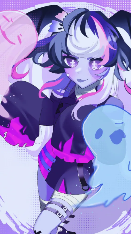 PumkibooVT's tweet photo. I'd like to introduce you to my two best ghosties UvO Keven and Brad 

art by @anwedia 

#Vtuber #VtuberDebut #VTuberAssets https://t.co/MUv5f3RsUq