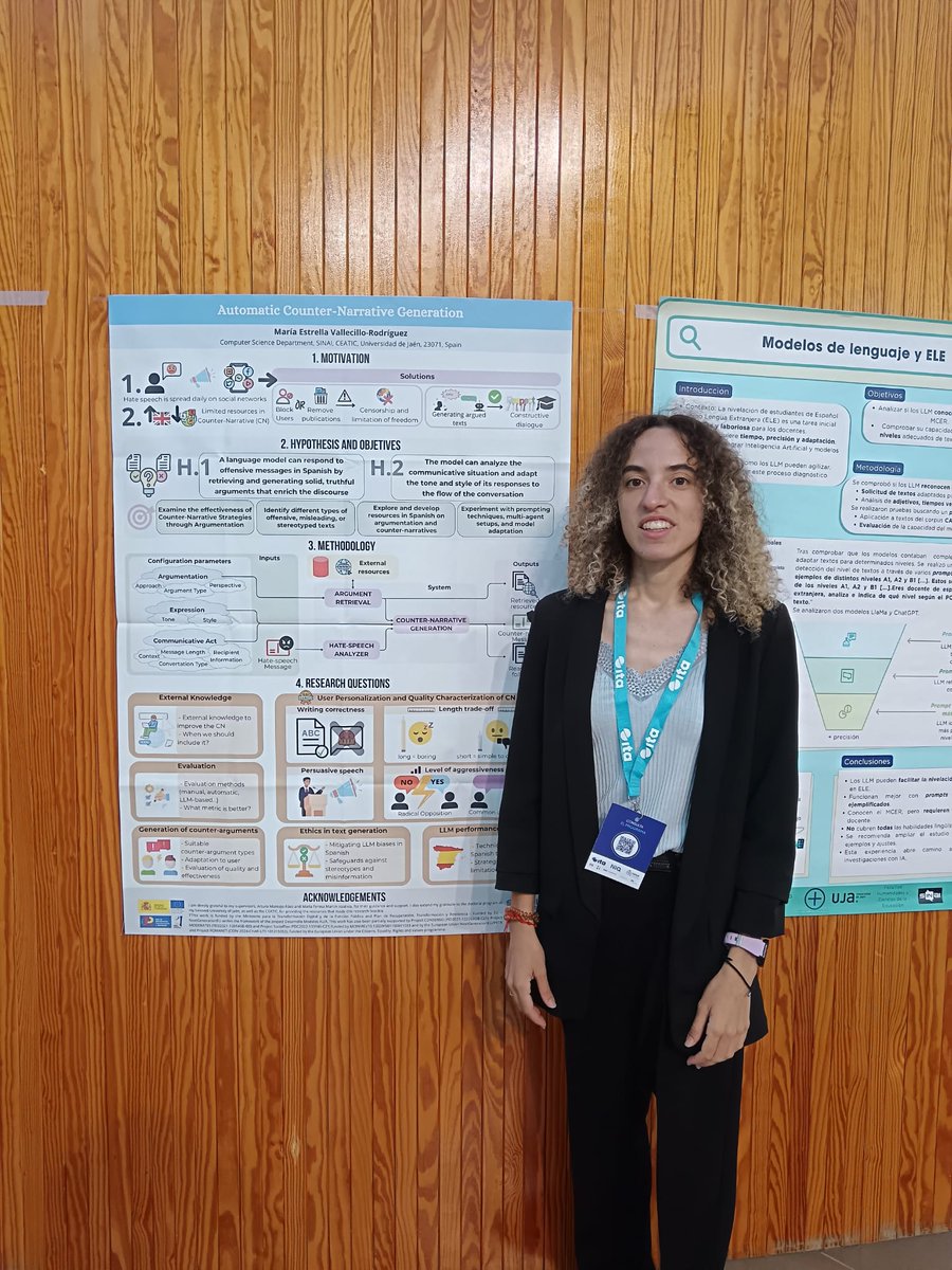 🎓Durante la sesión de poster, nuestros doctorandos  han podido presentar sus trabajos y compartir ideas con investigadores expertos del PLN.

#SEPLN2025